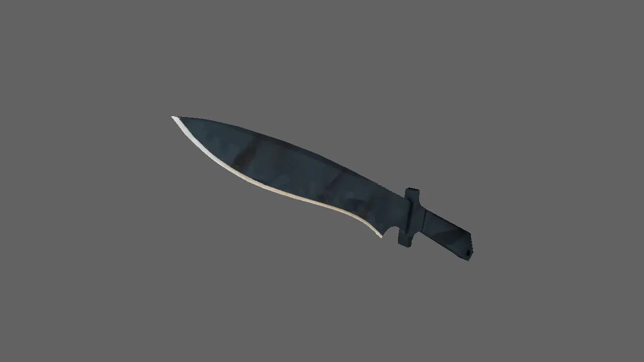 Модель ножа v_knife | p_knife | w_knife «Классический нож, Вороненая сталь» для CS 1.6 — скриншот 1