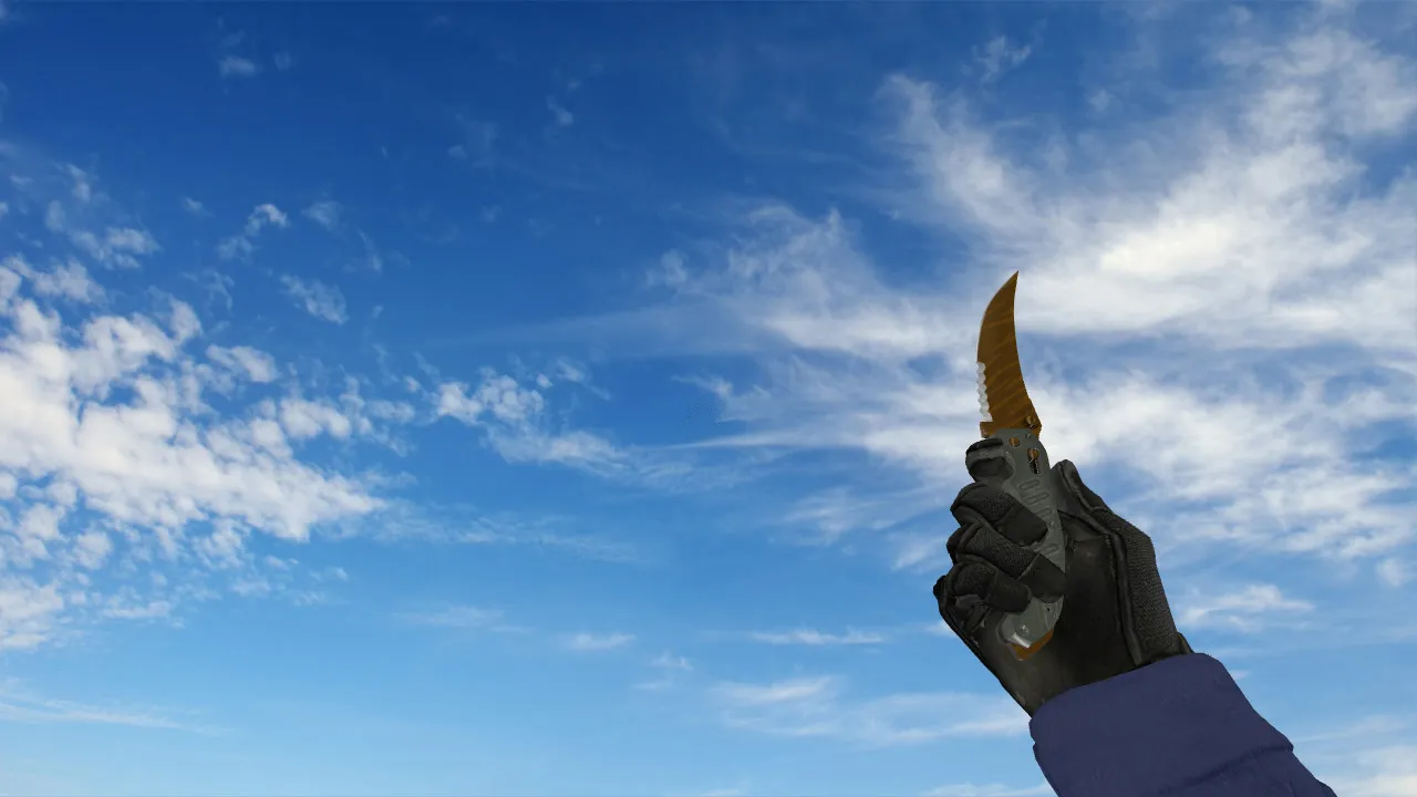 Модель Flip Knife Golden v_knife_flipg для CS 1.6: обзор, звуковое сопровождение, текстуры и анимации — скриншот 2