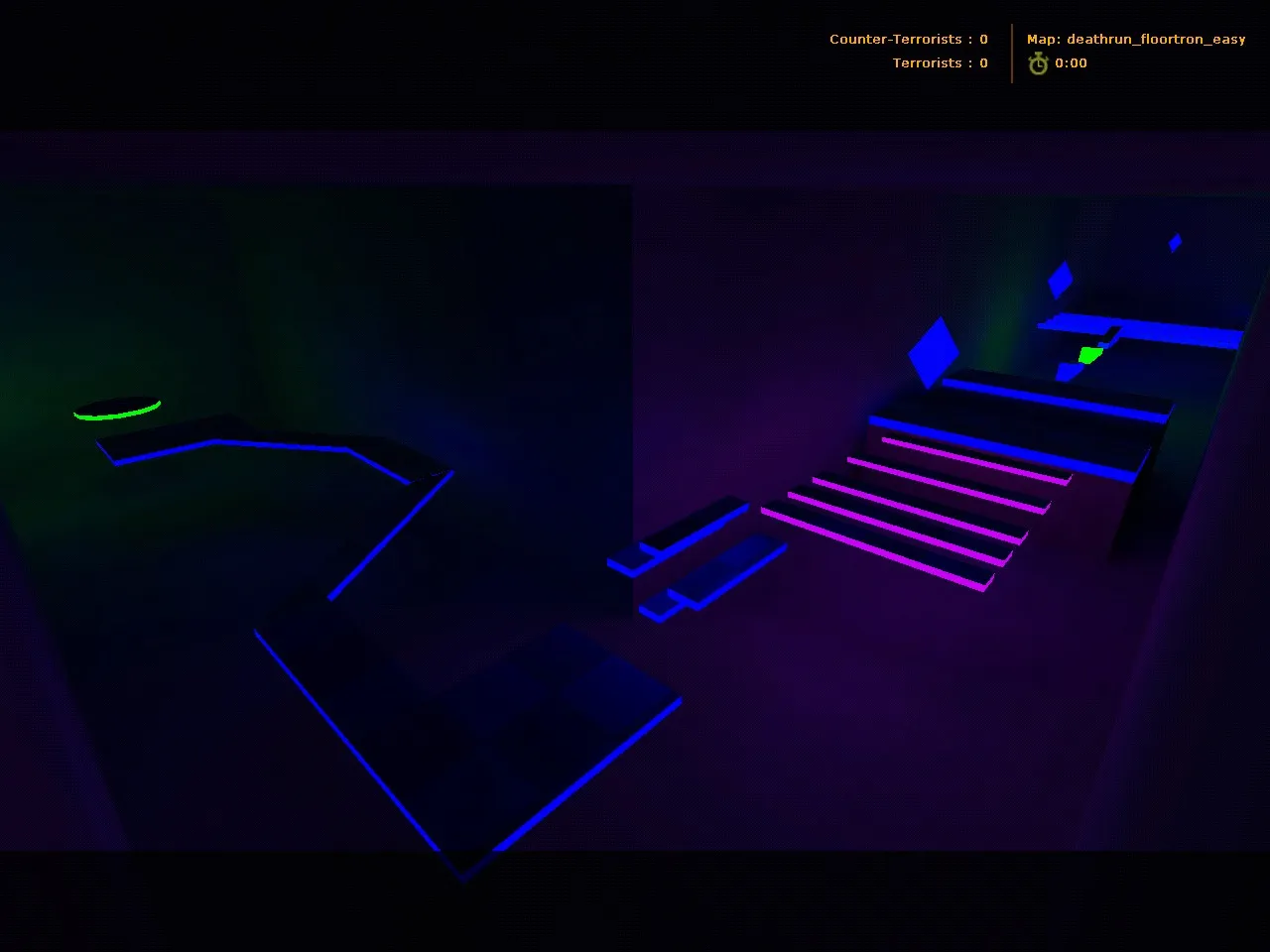 deathrun_floortron_easy для CS 1.6: deathrun-карта, баланс команд и стратегии прохождения - скриншот 2