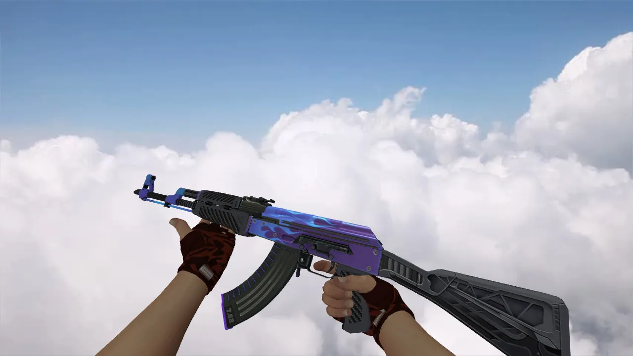 Модель «AK-47 Road Hog Purple» (v_, p_, w_) для CS 1.6: звуки, осмотр, текстуры и настройка — скриншот 1