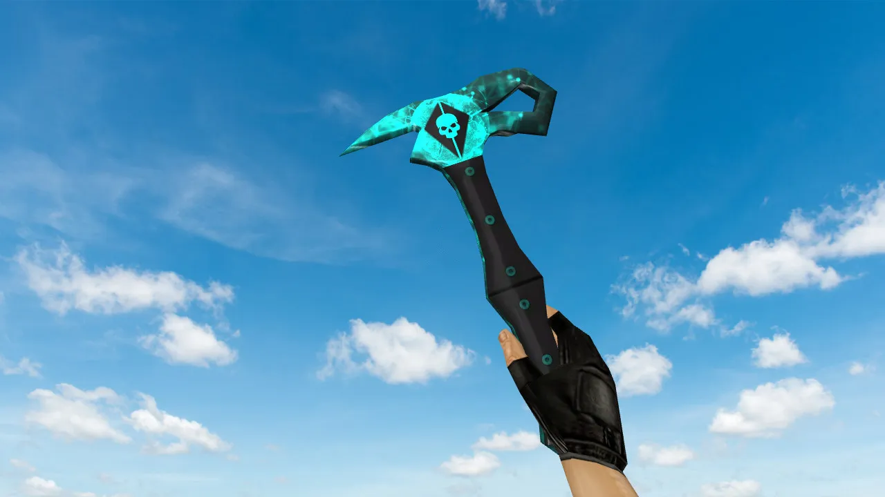 Модель «Blackhawk Axe» для CS 1.6: нож v_, p_, w_, звуки, анимация осмотра и качество текстур — скриншот 2