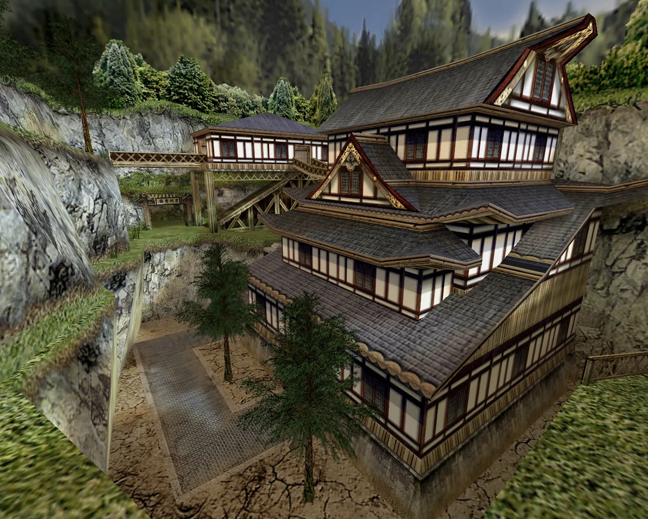 Карта cs_shogun_final для CS 1.6: тактические точки, баланс, оптимизация wpoly/epoly и .nav для ботов - скриншот 1