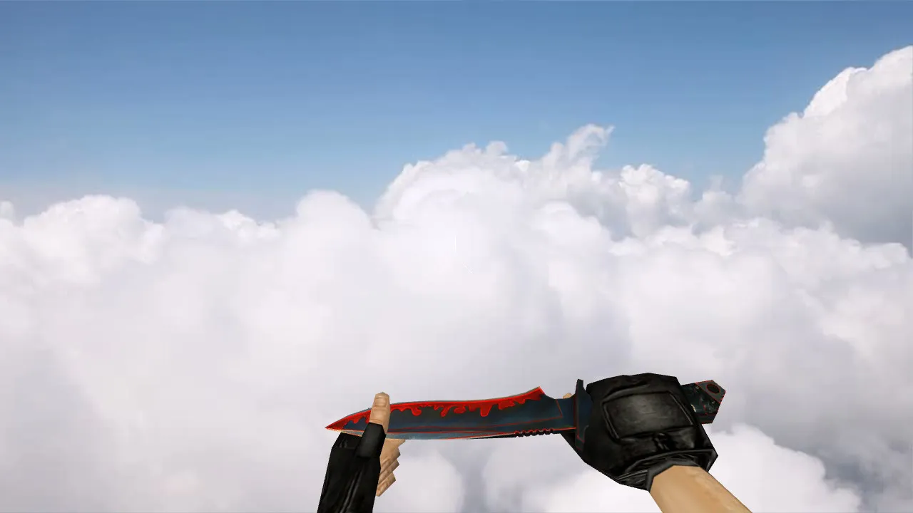 Default Knife Redshine v_ p_ w_ модель ножа для CS 1.6: звуки, анимация осмотра, текстуры - скриншот 2