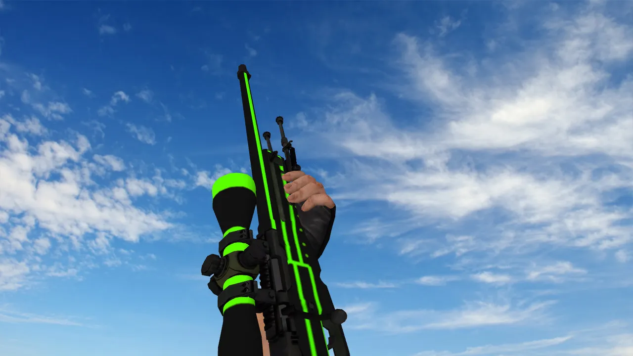 Скин AWP «Зеленая линия» для CS 1.6 - Загрузка и установка - скриншот 2