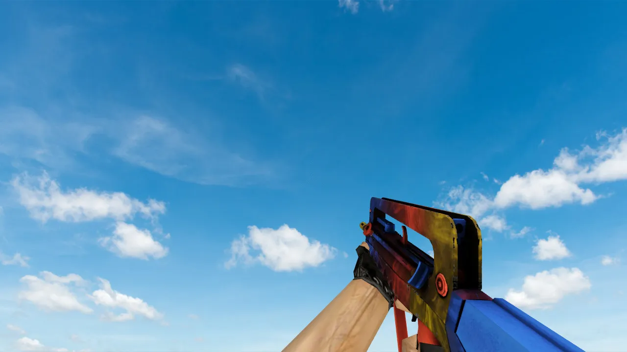 Модель Famas 'Мраморный градиент' для CS 1.6 - Качественные текстуры и анимация - скриншот 3