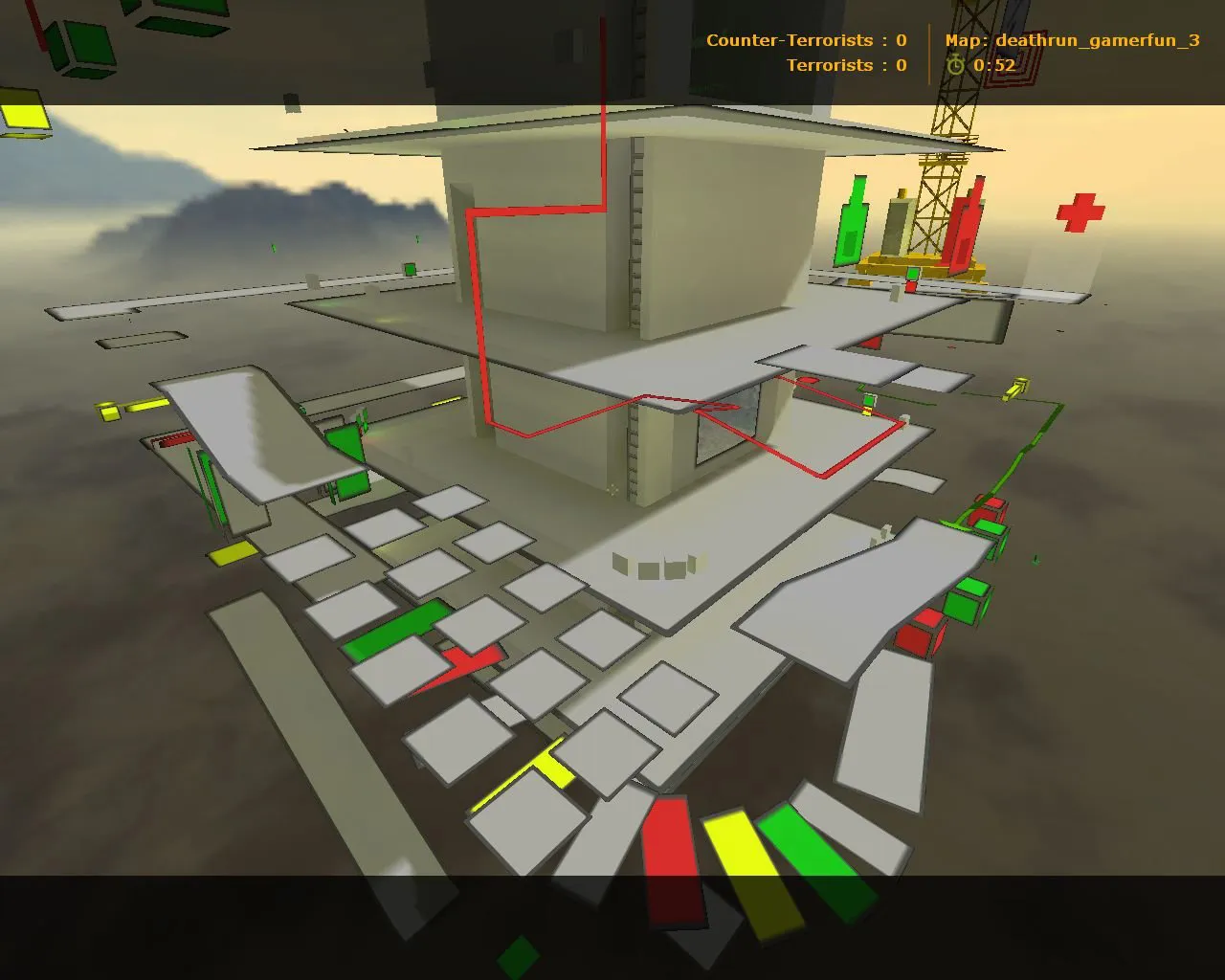deathrun_gamerfun_3 для CS 1.6: тайминги ловушек, точки за CT/T, оптимизация и .nav для ботов - скриншот 4