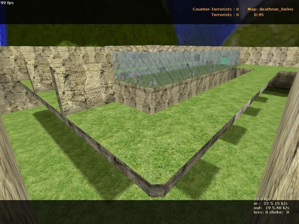 deathrun_helvis для CS 1.6: Deathrun-карты, стратегии за CT/T и конфиг для стабильного FPS - скриншот 1