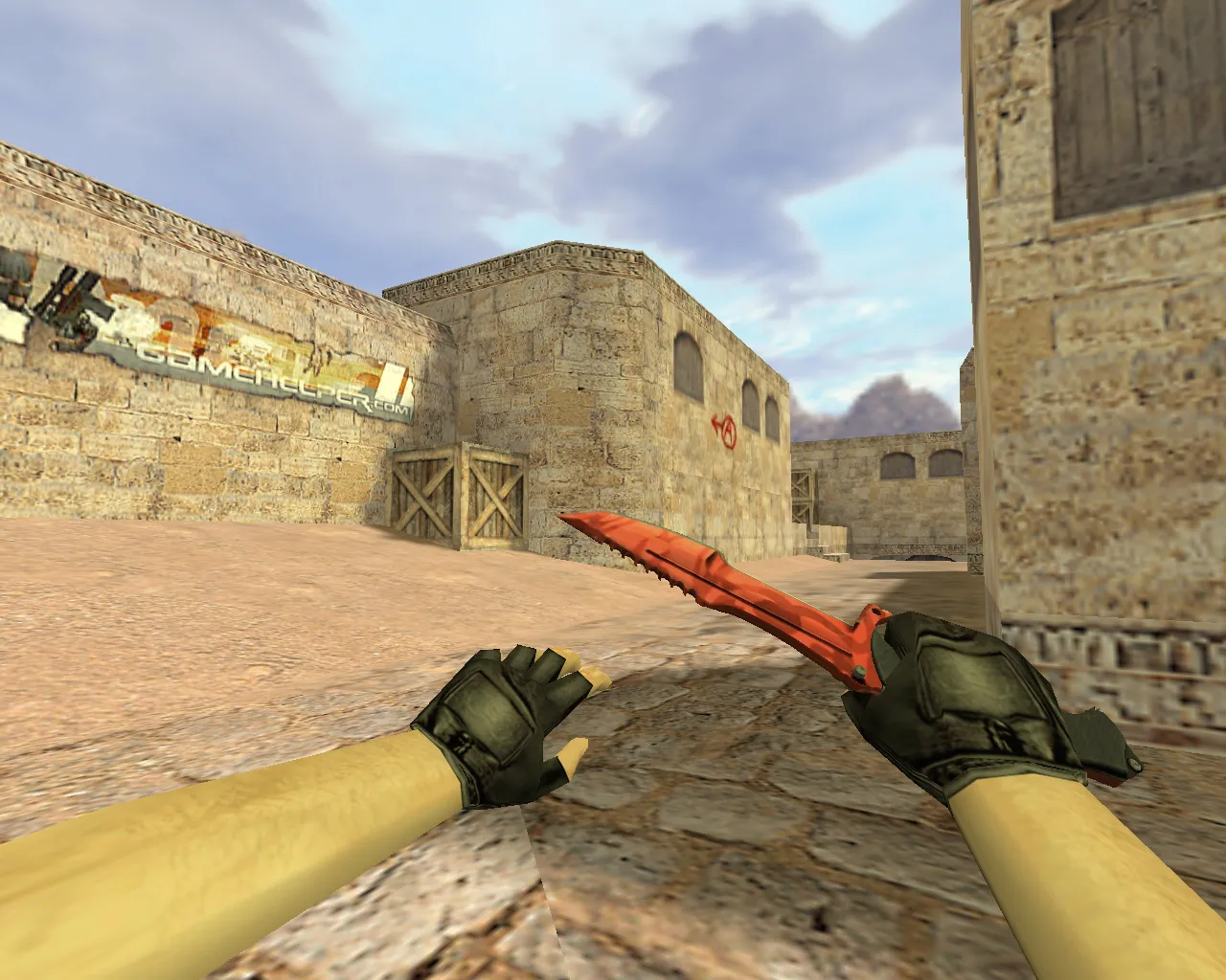 v_knife — «Охотничий нож Убийство» для CS 1.6: p_ и w_ модели, звук, анимация осмотра - скриншот 3