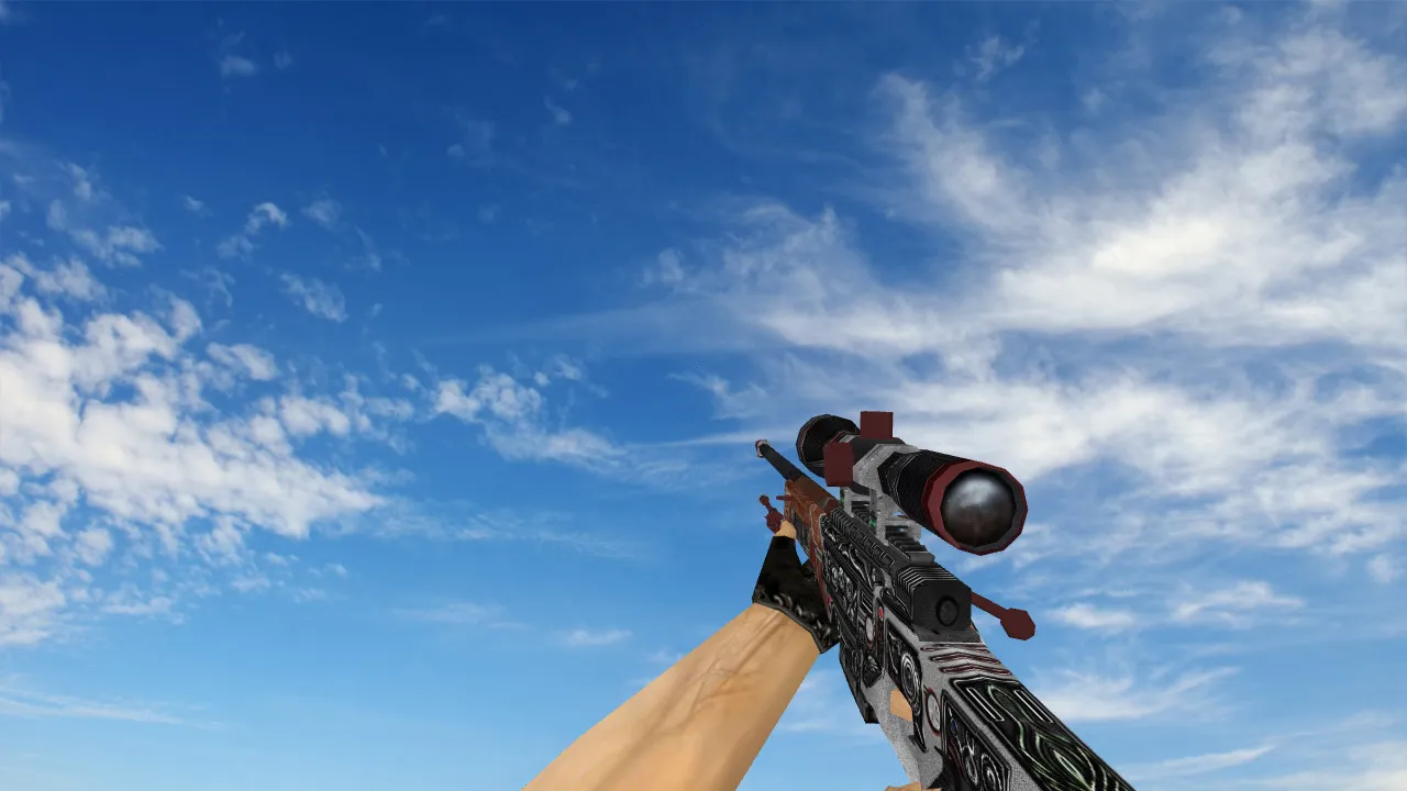Модель AWP Mars Trooper для CS 1.6 - Уникальная Скиновая Оружие - скриншот 3