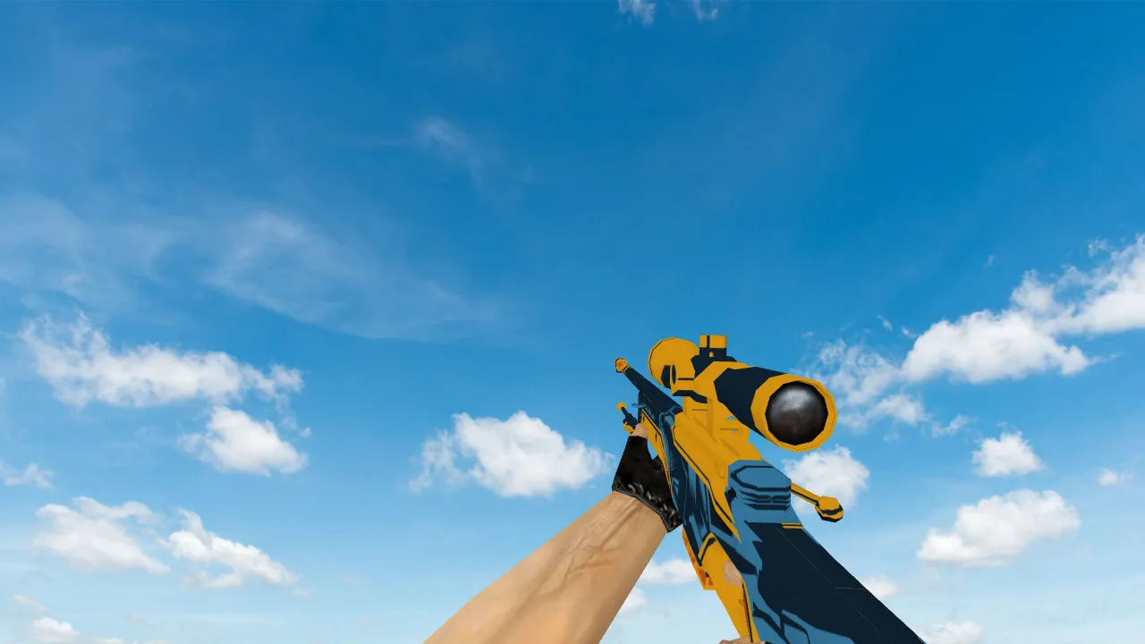Модель AWP Blue Angel для CS 1.6 - Улучшенная точность и стиль - скриншот 3