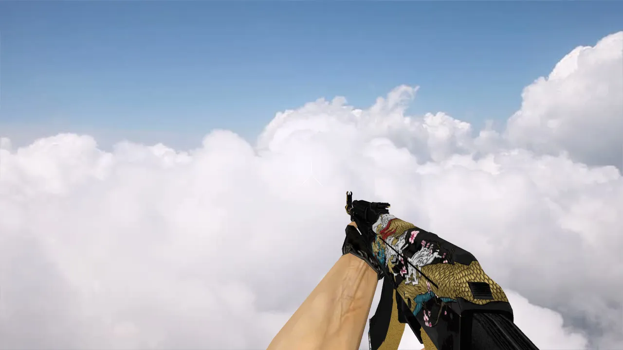 Модель «AK-47 Dragon Gold» для CS 1.6 - Обзор и Скачивание — скриншот 4