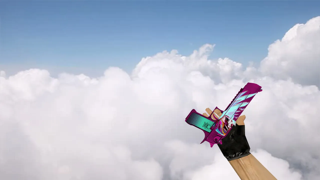 Модель «Deagle «Неоновый гонщик»» для CS 1.6 - Уникальный скин — скриншот 1