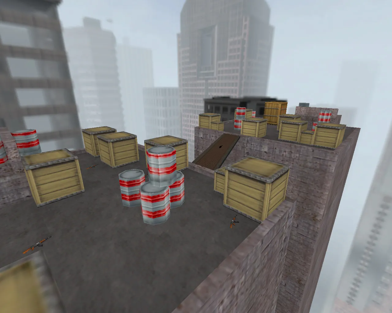 aim_crazyjump для CS 1.6: практика стрельбы в прыжках, наведения и контроля отдачи на AIM карте - скриншот 1