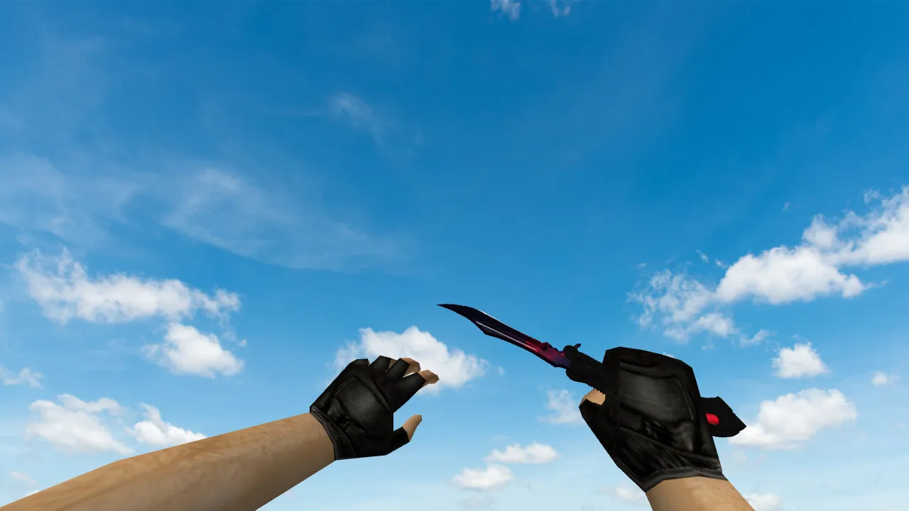 Модель v_, p_, w_ ножа Butterfly Knife Doppler Phase-3 для CS 1.6: звук, анимация осмотра, текстуры и настройка — скриншот 2