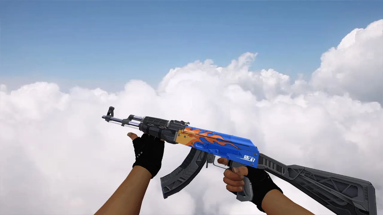 Модель v_ / p_ / w_ AK-47 «Stainless» для CS 1.6: звуки, анимация осмотра, текстуры и настройка - скриншот 1