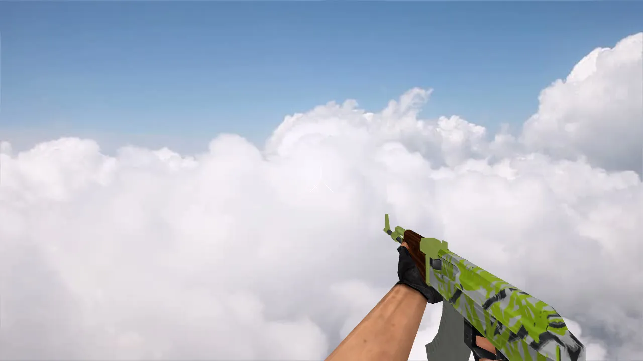Модель v_ak47 «Стандартный АК-47 Гидропоника» для CS 1.6: p_ и w_ модели, звуки, анимация осмотра - скриншот 1