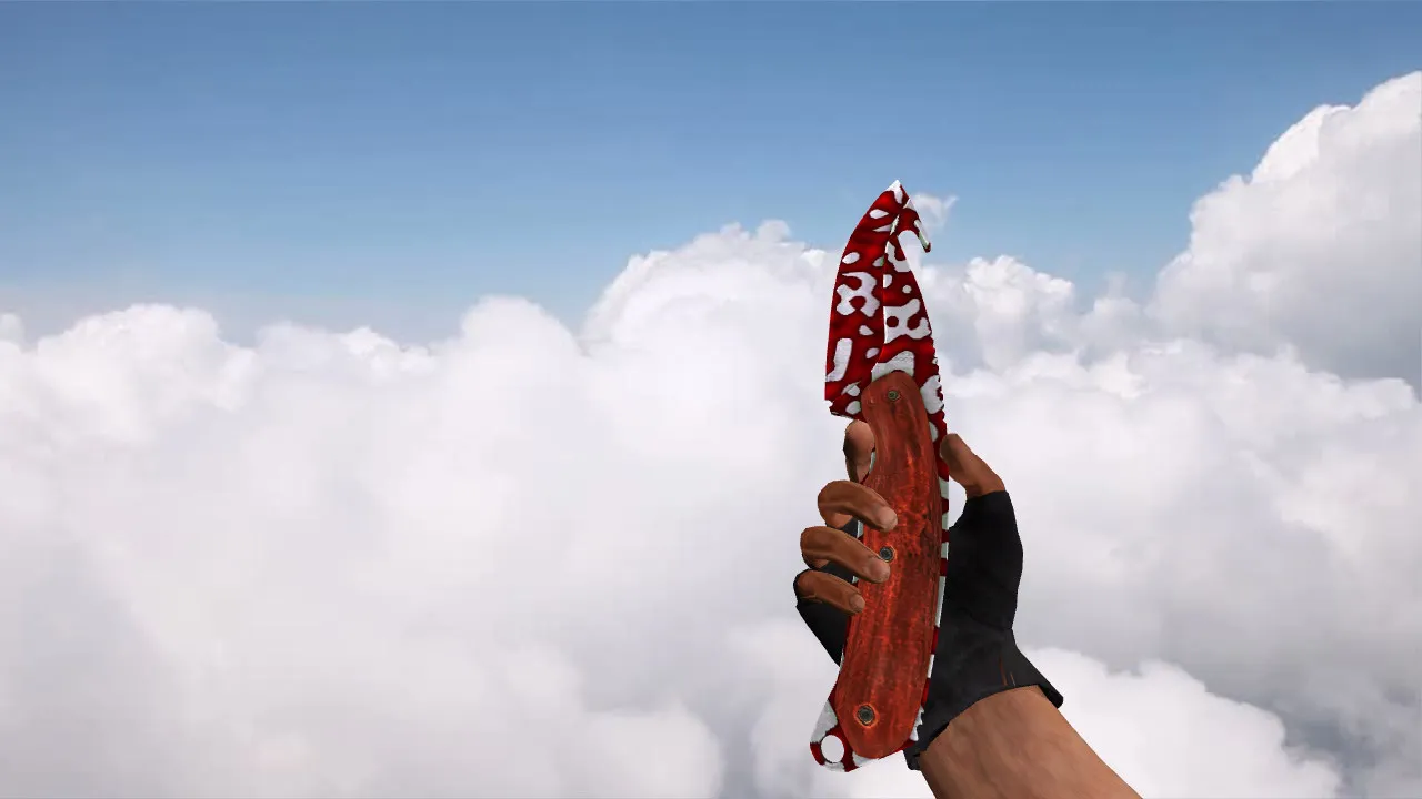 Модель «Gut Knife Streaks» для CS 1.6: v_ w_ p_ файлы, звуки, анимация осмотра и качество текстур - скриншот 1