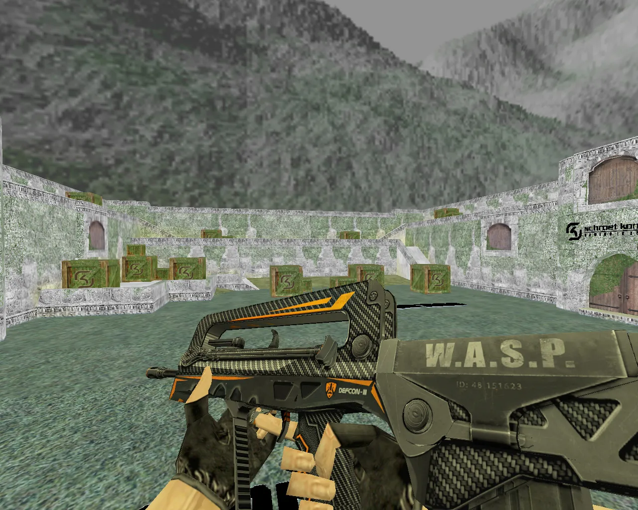 aim_sk_galil_famas — AIM карта для CS 1.6: точки, тренировка прицела, .nav для ботов, оптимизация - скриншот 3