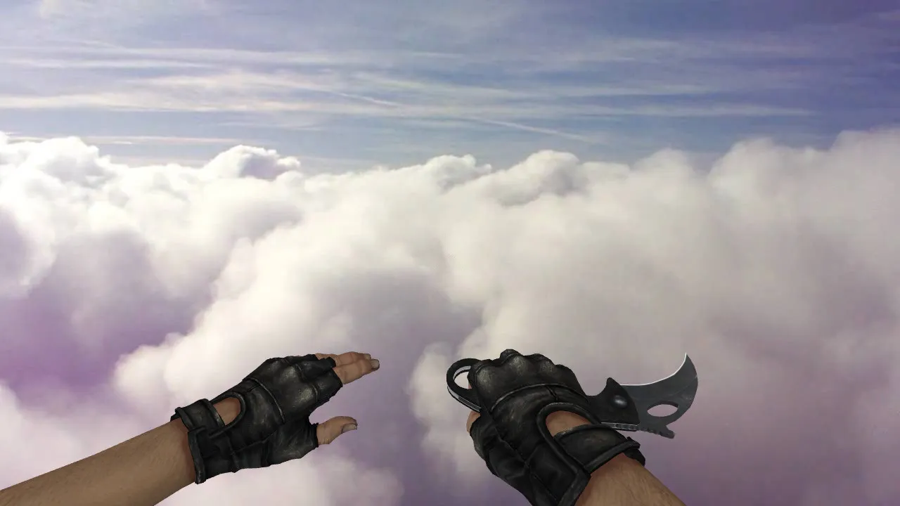 Модель ножа «Crash's Combat Karambit» для CS 1.6: v_ и p_ модели, звуки, анимация осмотра, текстуры - скриншот 1
