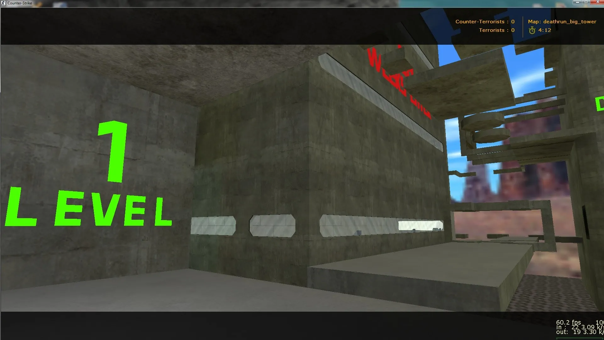 deathrun_big_tower для CS 1.6: карта big tower, ловушки и раунды по правилам - скриншот 6
