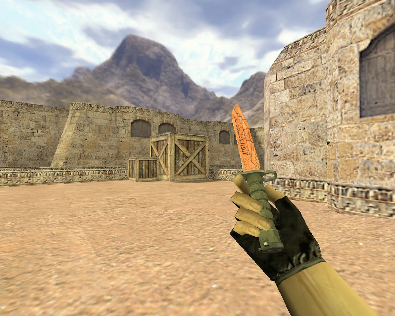 Модель «Штык-нож БАХ» v_ для CS 1.6: p_ и w_ файлы, анимация осмотра, звук и текстуры ножа — скриншот 2