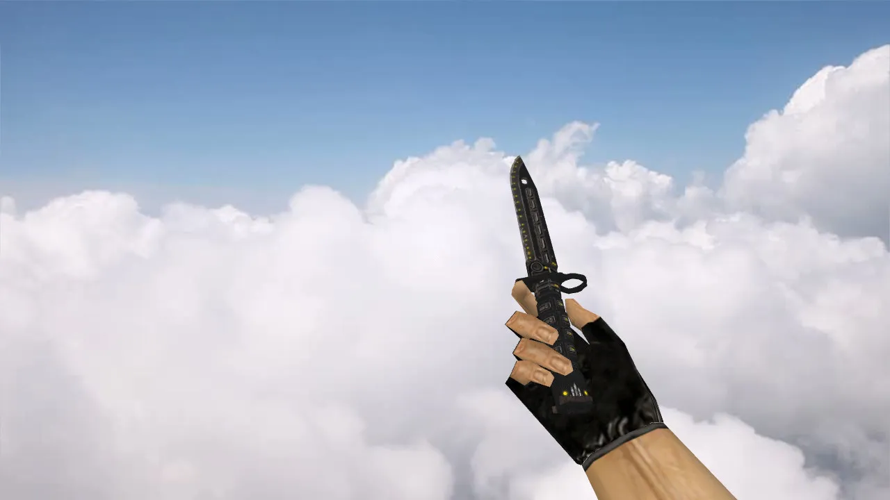 Модель ножа Bayonet Electronic v_model для CS 1.6: звуки, анимация осмотра, текстуры и настройка - скриншот 1