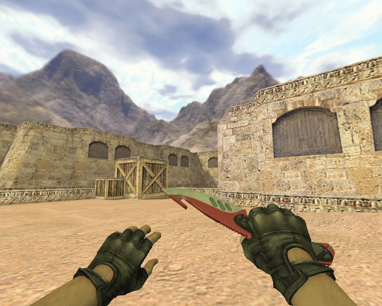 v_ нож с лезвием-крюком Автотроника для CS 1.6: p_ и w_ модели, звук, анимация осмотра - скриншот 3