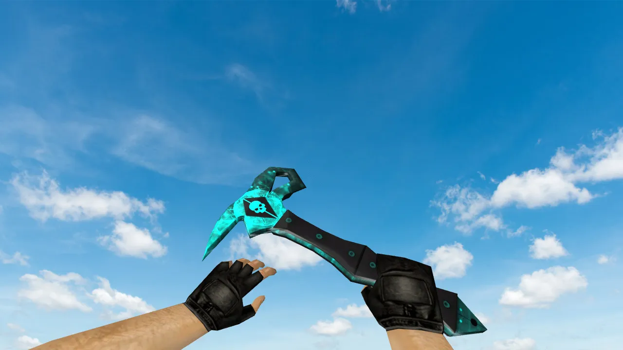 Модель «Blackhawk Axe» для CS 1.6: нож v_, p_, w_, звуки, анимация осмотра и качество текстур — скриншот 3