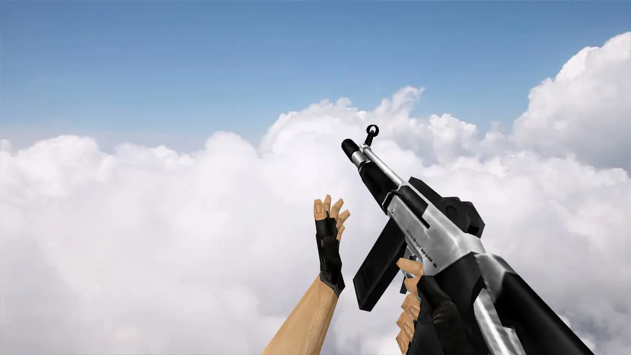 Модель v_ak47 «Handheld Laser Cannon» для CS 1.6: p_ak47, w_ak47, звуки, анимация осмотра и качество текстур - скриншот 2
