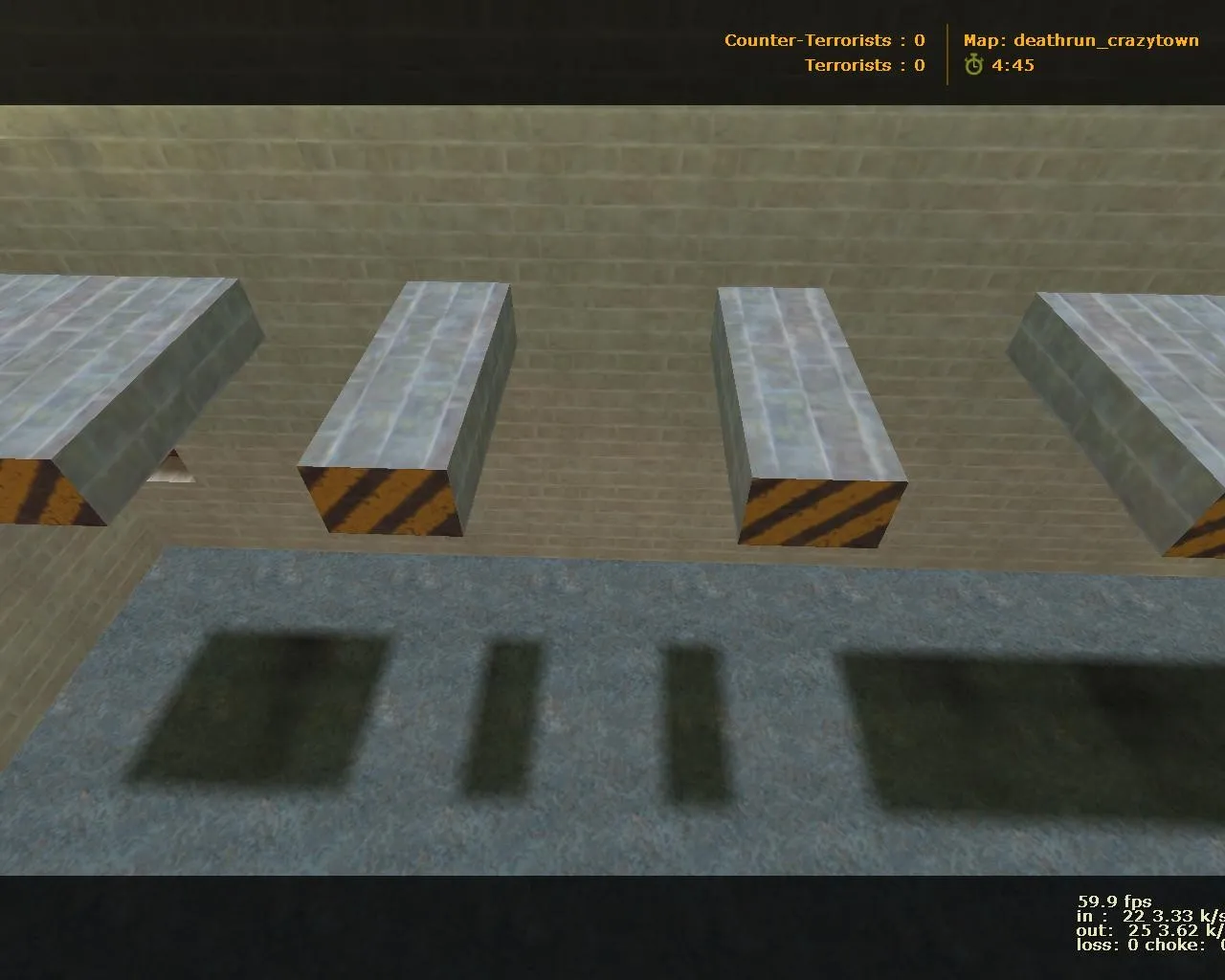 deathrun_crazytown для CS 1.6: карта deathrun, точки, маршруты, боты и оптимизация - скриншот 1