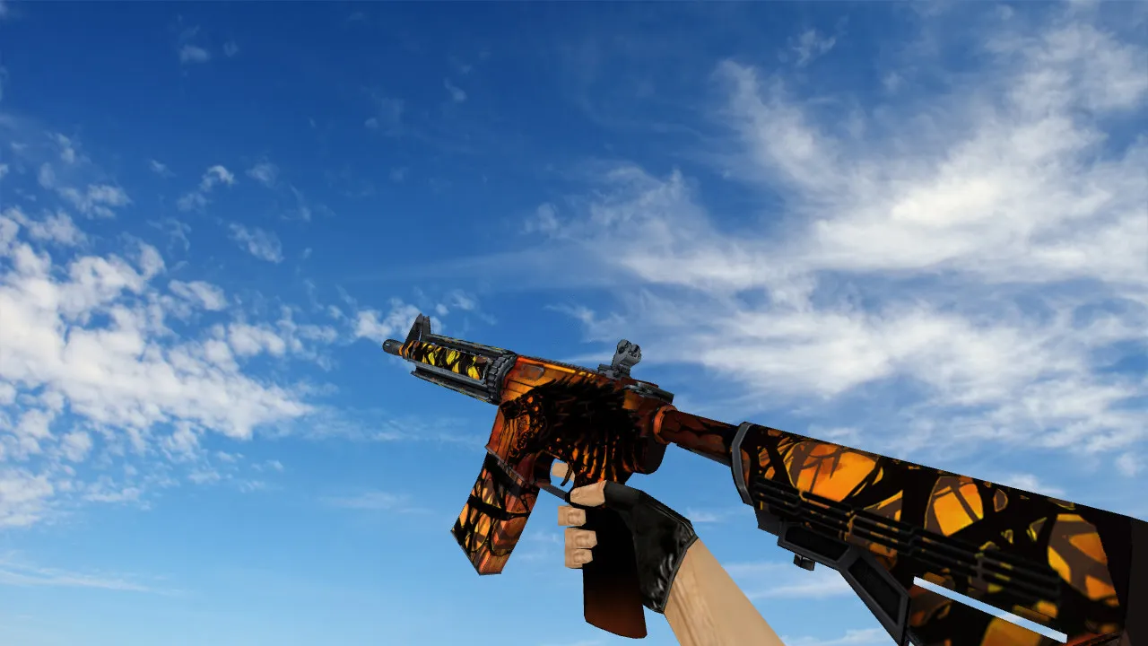 Модель M4A4 Hound для CS 1.6: v_/p_/w_ модели, звуки, анимация осмотра, качество текстур - скриншот 1