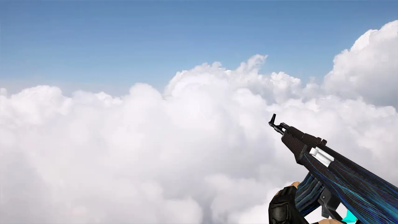 Скин Default AK-47 Carbon Lines (v_/p_/w_) для CS 1.6: звуковое сопровождение, анимация осмотра, текстуры - скриншот 2