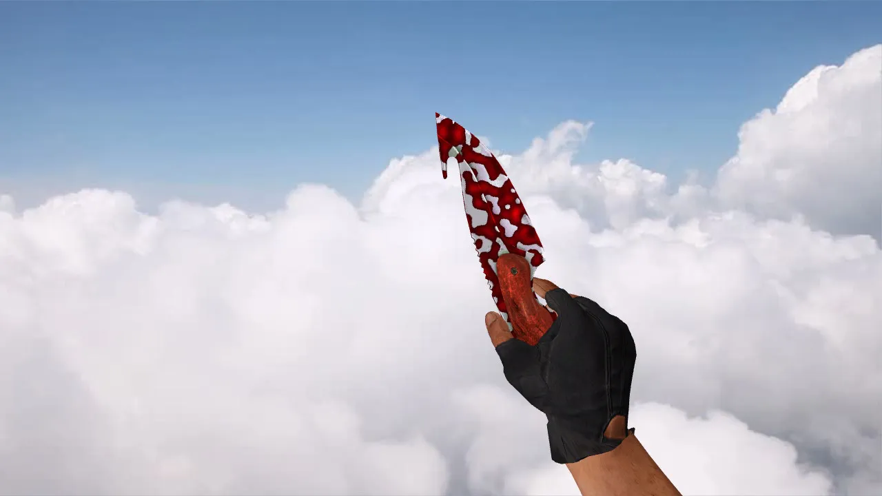 Модель «Gut Knife Streaks» для CS 1.6: v_ w_ p_ файлы, звуки, анимация осмотра и качество текстур - скриншот 2
