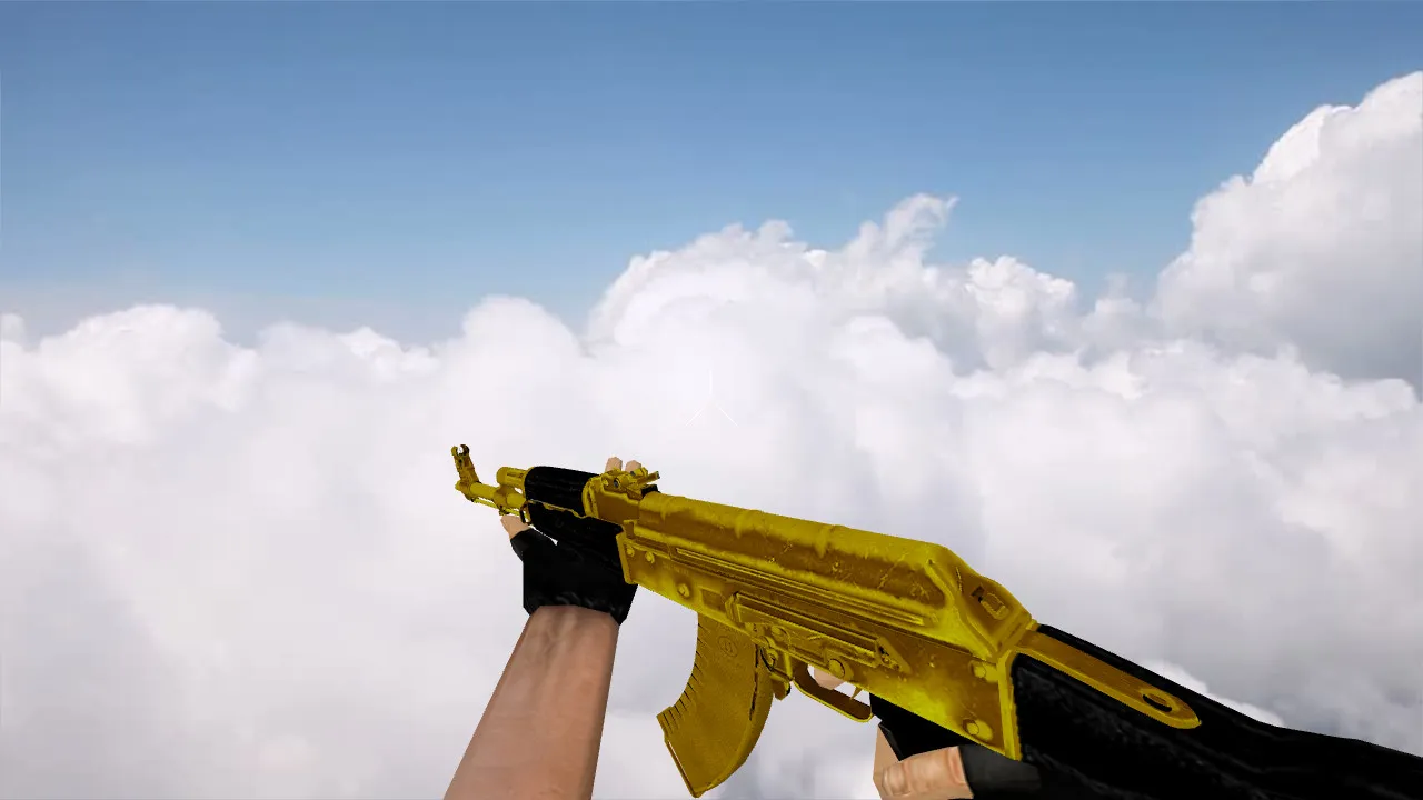 Модель «AK-47 Golden Anim» для CS 1.6 - Высокое качество и детали - скриншот 2