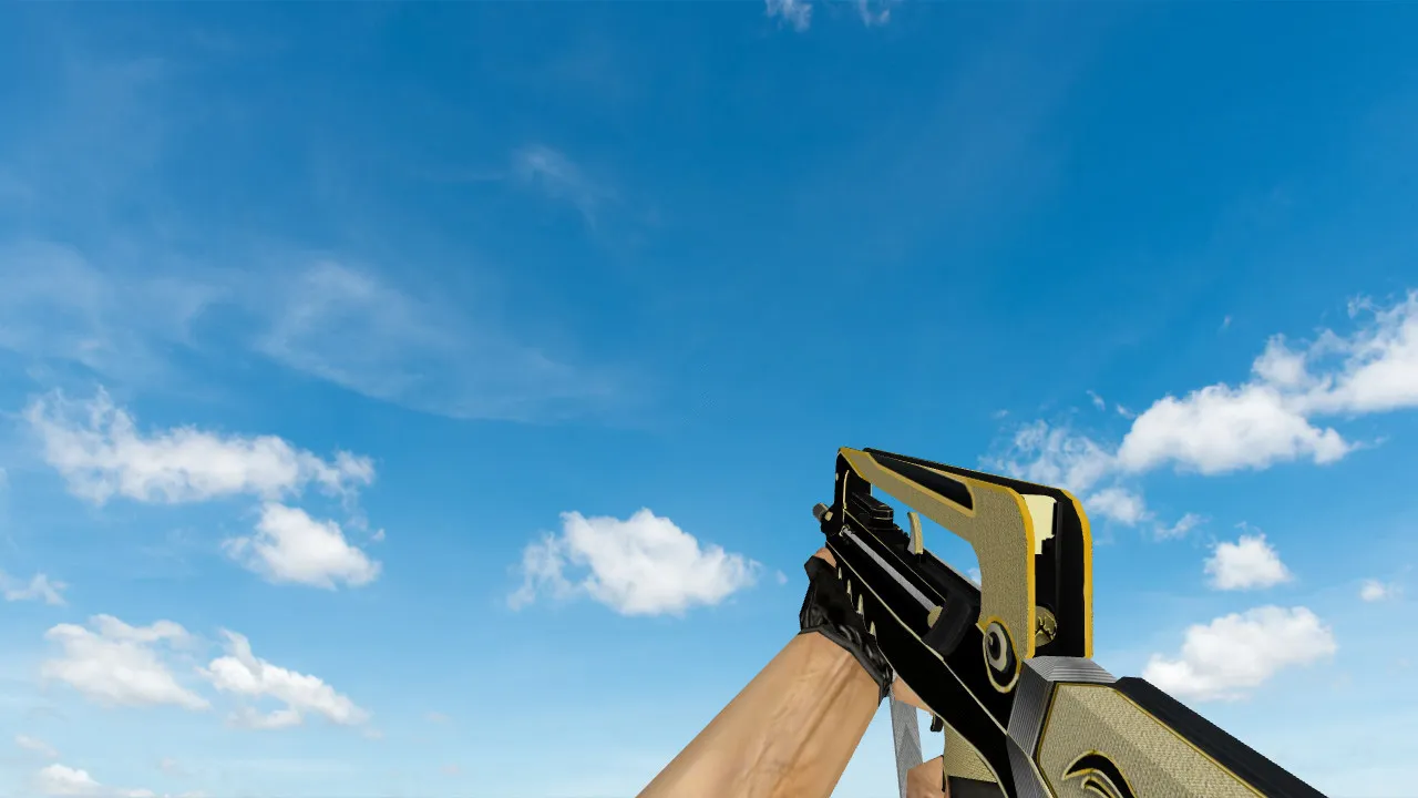 Модель «Famas Gold Legend» для CS 1.6: качественная замена - скриншот 1