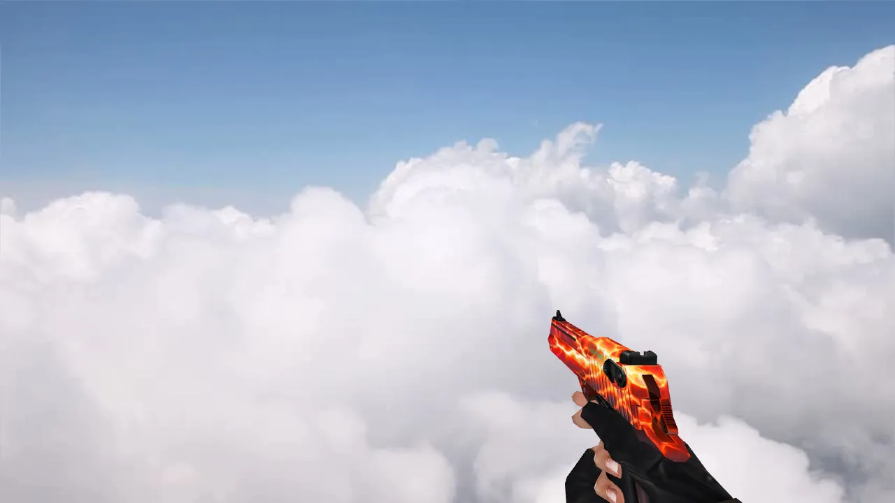 Модель «CSO Desert Eagle Red Lightning» для CS 1.6 - Точные детали - скриншот 1