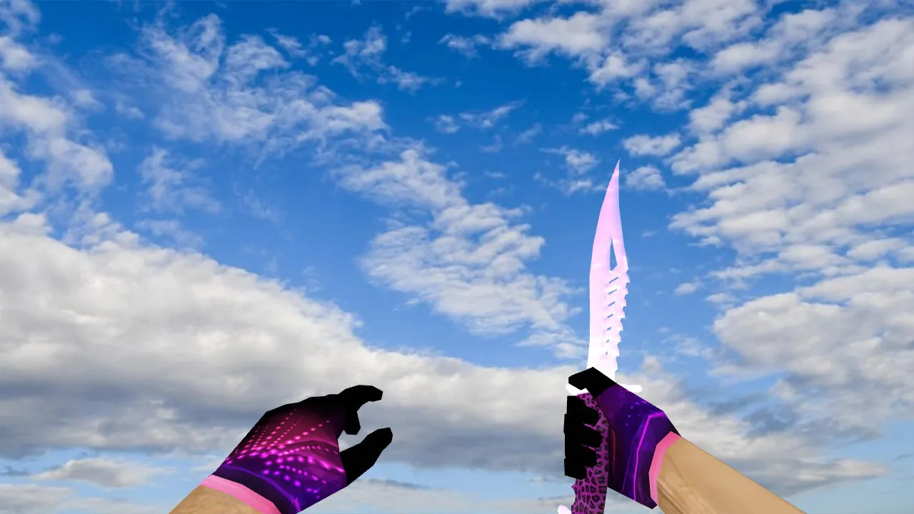 Модель ножа Nautilus Knife BeBe v_ для CS 1.6: p_ w_ звуки, анимация осмотра и текстуры - скриншот 1
