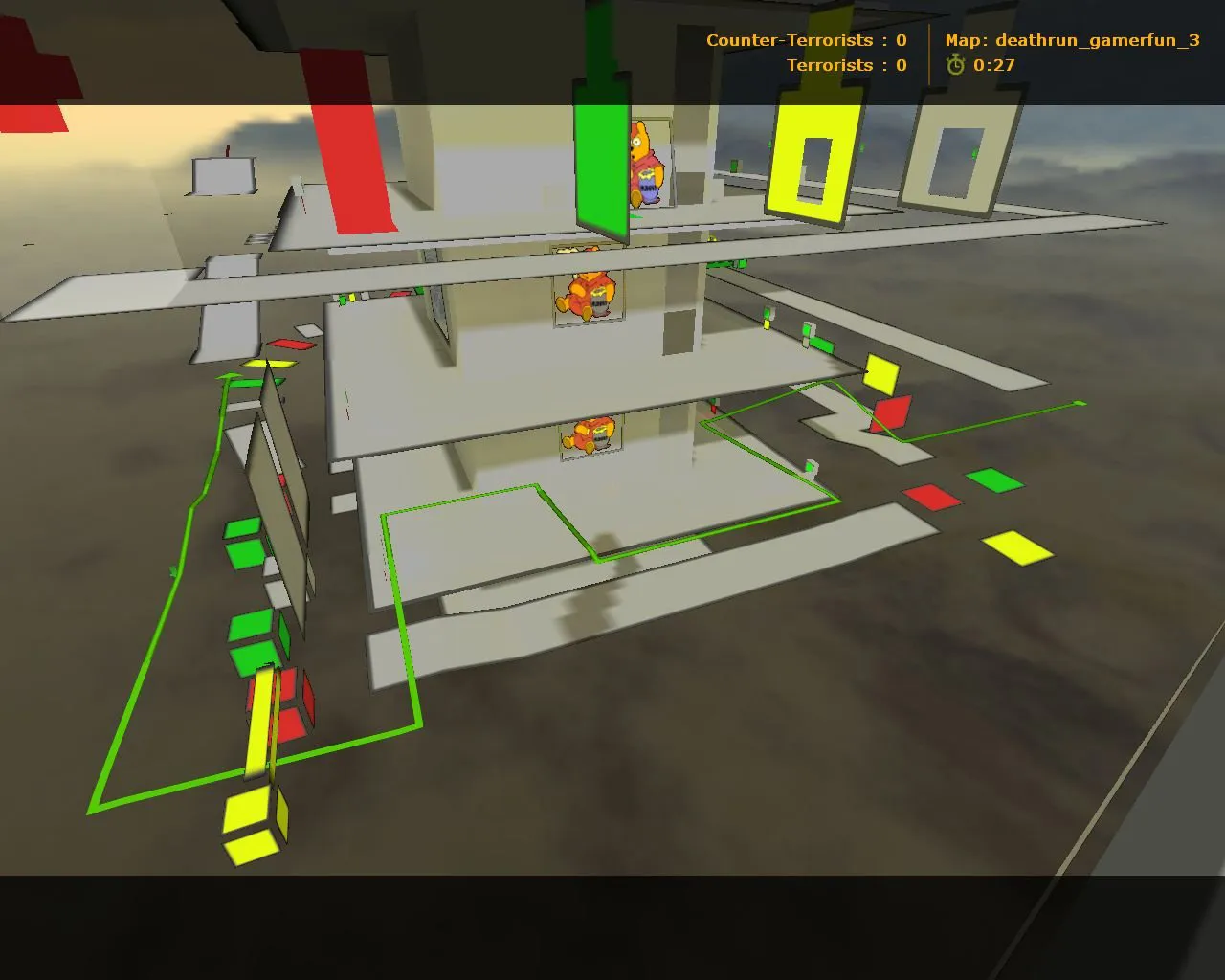 deathrun_gamerfun_3 для CS 1.6: тайминги ловушек, точки за CT/T, оптимизация и .nav для ботов - скриншот 5