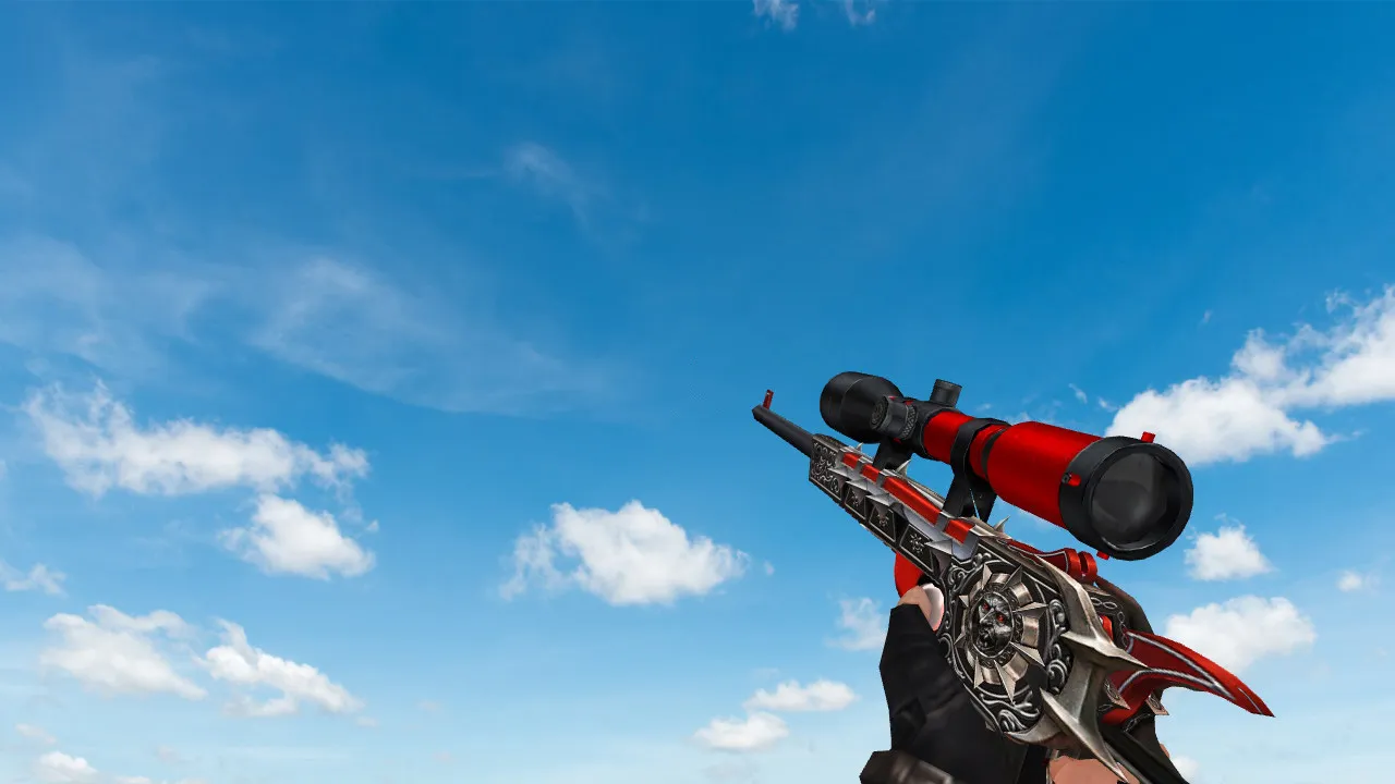 Модель AWP Blood Hunter для CS 1.6 - Оружие с уникальным дизайном - скриншот 2