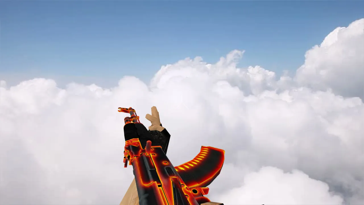Модель «AK-47 Heat» для CS 1.6 - Уникальный дизайн и качество — скриншот 3