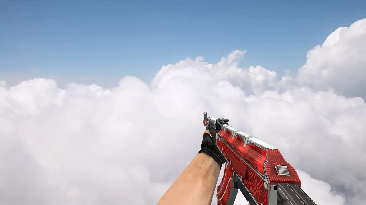 Модель «AK-47 Ruby» v_ и p_ модели для CS 1.6: звуки, анимация осмотра, текстуры и качество в игре — скриншот 4
