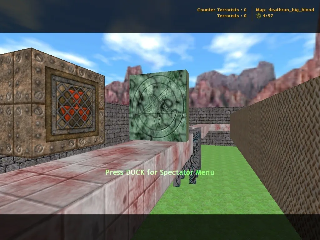 deathrun_big_blood для CS 1.6: карта deathrun, точки, маршруты и настройка под стабильный FPS - скриншот 6