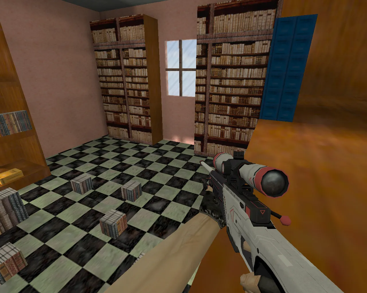 awp_library_b1 для CS 1.6: снайперские позиции, тайминги, .nav и оптимизация wpoly/epoly - скриншот 2