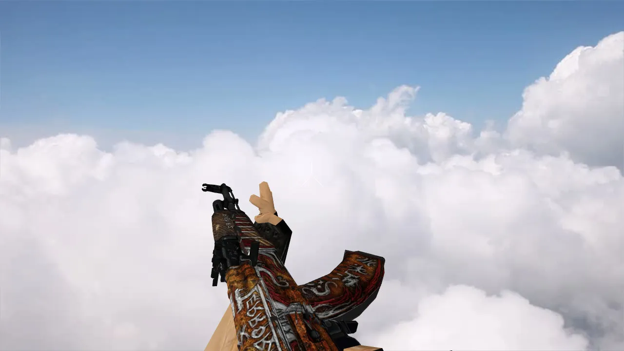 Модель v_ak47 АК-47 Scarecrow для CS 1.6: p_ и w_ версии, звук, анимация осмотра, текстуры - скриншот 3