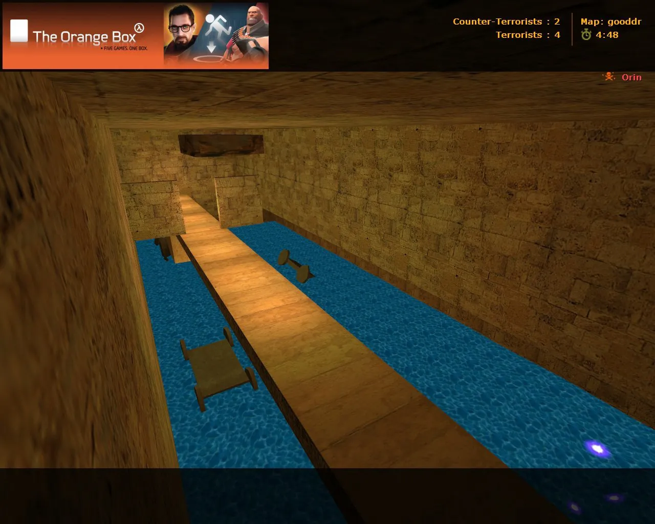 deathrun_dustdivi2_final для CS 1.6: баланс сторон, точки, .nav и оптимизация карты - скриншот 3