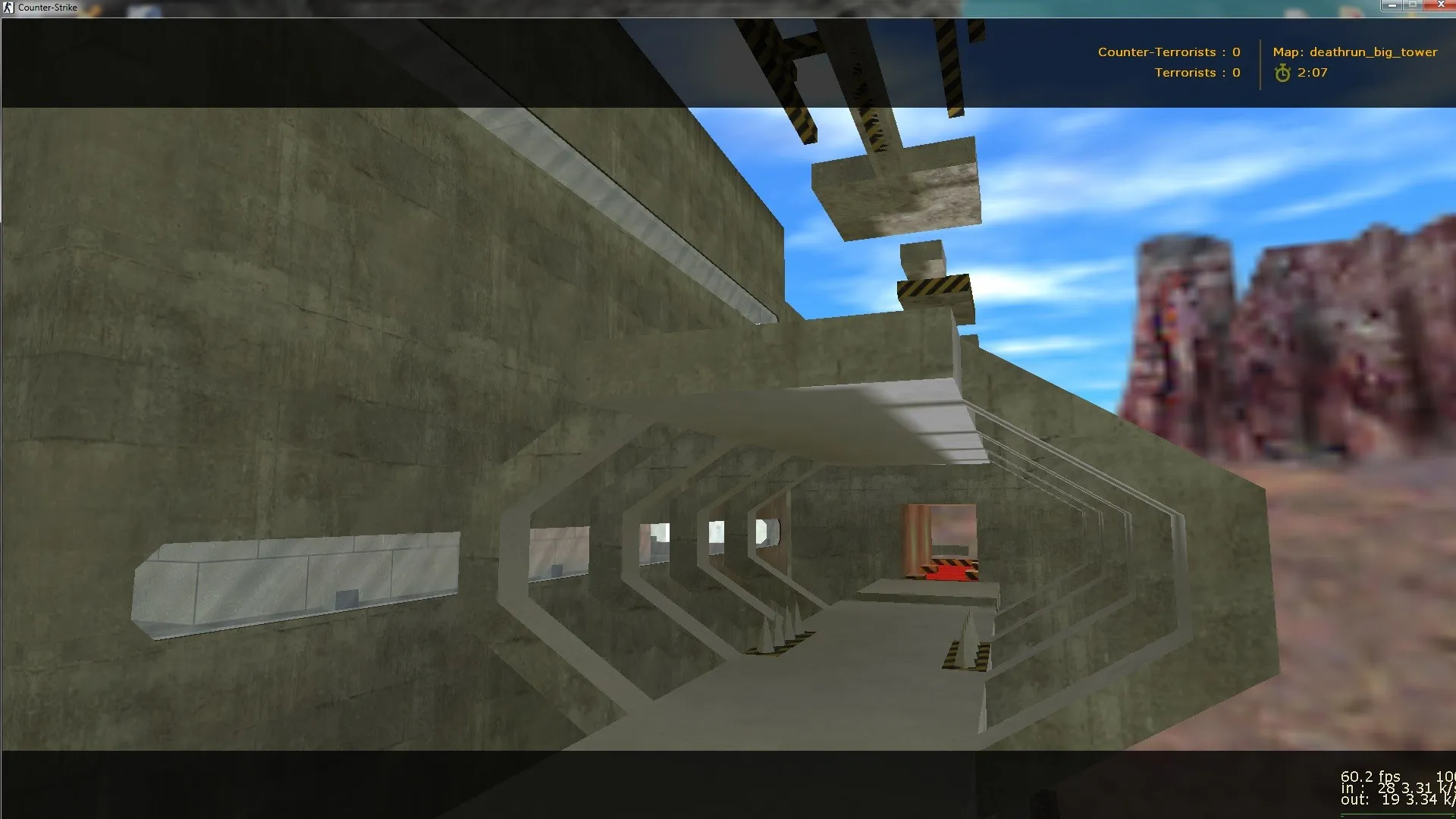 deathrun_big_tower для CS 1.6: карта big tower, ловушки и раунды по правилам - скриншот 2