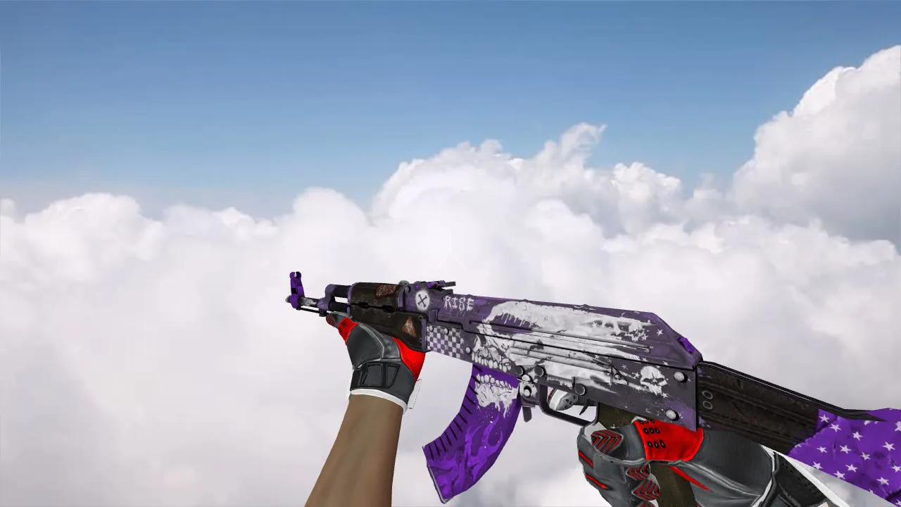 Модель «AK-47 Rise Purple» v_ p_ w_ для CS 1.6: звуки, анимация осмотра, качество текстур — скриншот 2