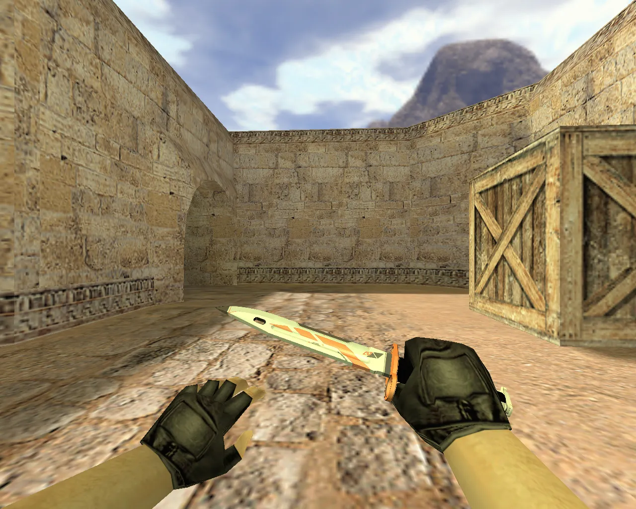 Модель «Штык-нож Азимов» v_knife_p для CS 1.6: звуки, анимация осмотра, текстуры, установка без риска - скриншот 3