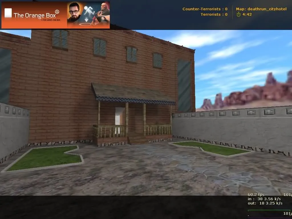 deathrun_cityhotel_v2 - карта Deathrun для CS 1.6: точки, боты, баланс сторон - скриншот 1