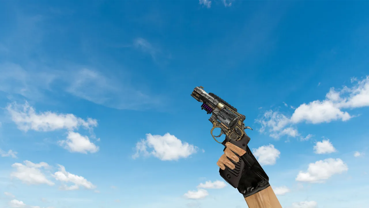 Модель R8 Revolver «Большая пушка» для CS 1.6 - Качественные текстуры и анимации - скриншот 1